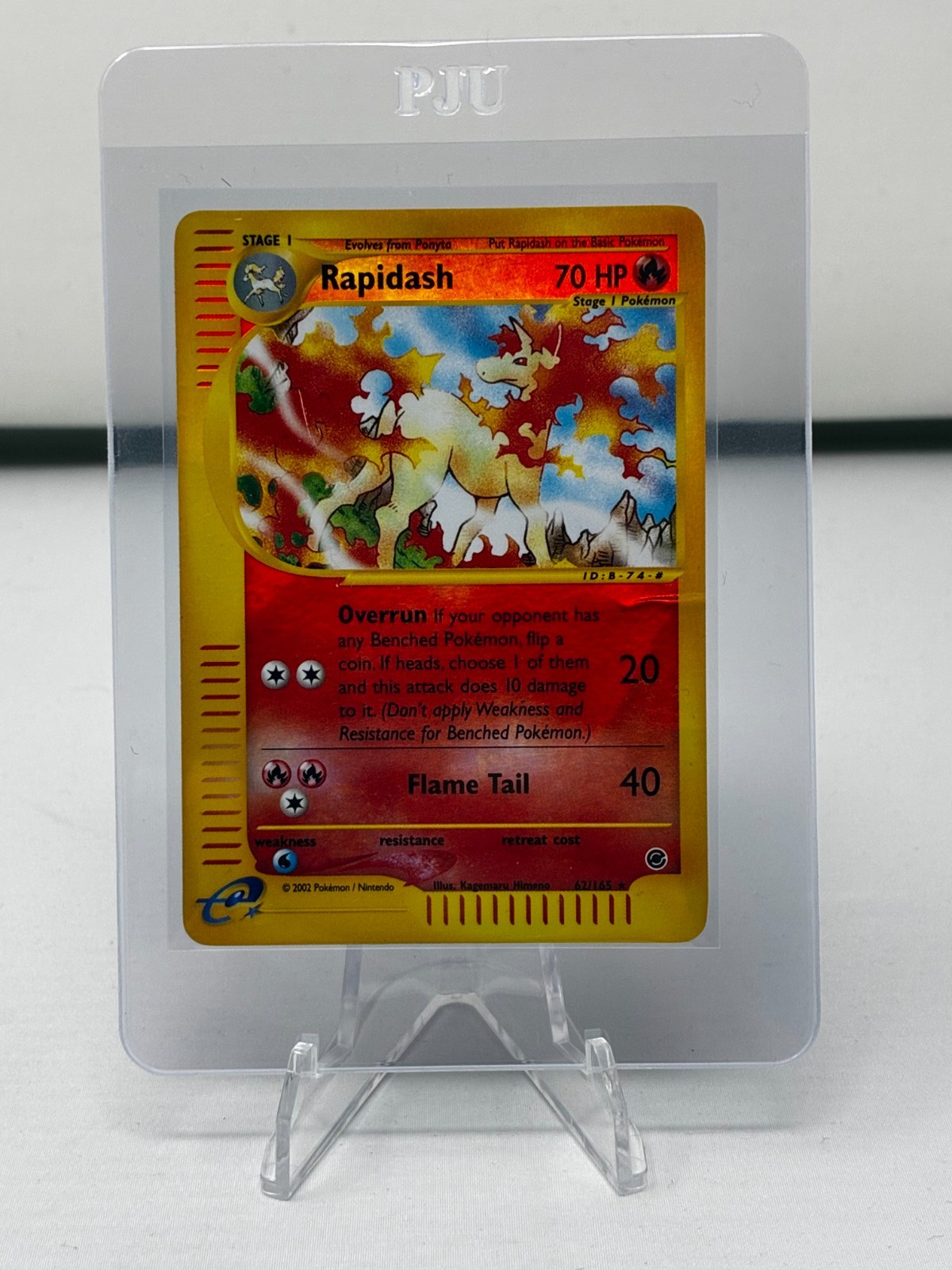 Rapidash- 62/165 -Expedition- Holo Reverse-MP-Pokemon Card