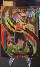 2024 Panini Select Premier Level Xavier Legette #101 Red & Blue Shock Prizm (RC)