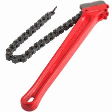 36" Pipe Chain Wrench w/30" Chain 7.5" Capacity Steel Ratcheting Wrench