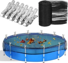 18 Feet round Leaf Net Cover for above Ground Pool, Winter Cover Mesh Cover with