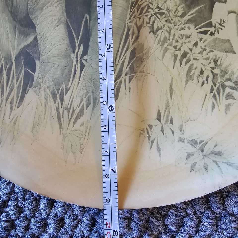 Elephant Safari Wildlife Resin Plate 7.5in African Savanna Rustic Home Decor - Image 3 of 3