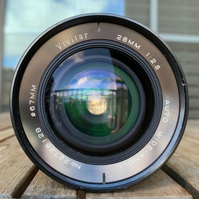 Vivitar 28mm F2.5 Canon FD Mount FAST Manual Wide Angle 28/2.5 MADE IN JAPAN