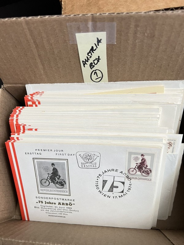 Austria First Day and Cover Box Lot 1 (120+ Covers), amazing lot! 
