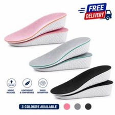 Height Increase Insoles Men Women Invisible Heel Lift Taller Shoe Inserts 2 Pads