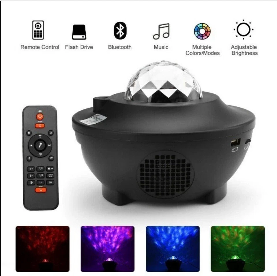 LED Projektor Sternenhimmel Lampe Starry Mond Stern GalaxWeihnachten Geschenk - Bild 4 von 4