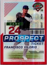 2024 Panini Prospect Edition #26 Francisco Vilorio Red Holo #/199