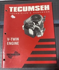 New 696325 Year 2000Tecumseh V-Twin Engine Technician's Handbook Shop Manual