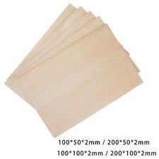 10Pcs Thin Plywood Board Unfinished Wood for Miniature