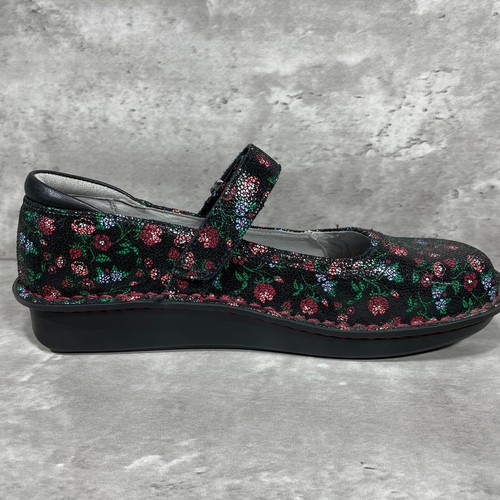 Alegria Belle Mary Jane Floral Women's Clog Adjustable Double Strap EU 39 US 9 - Picture 7 of 15