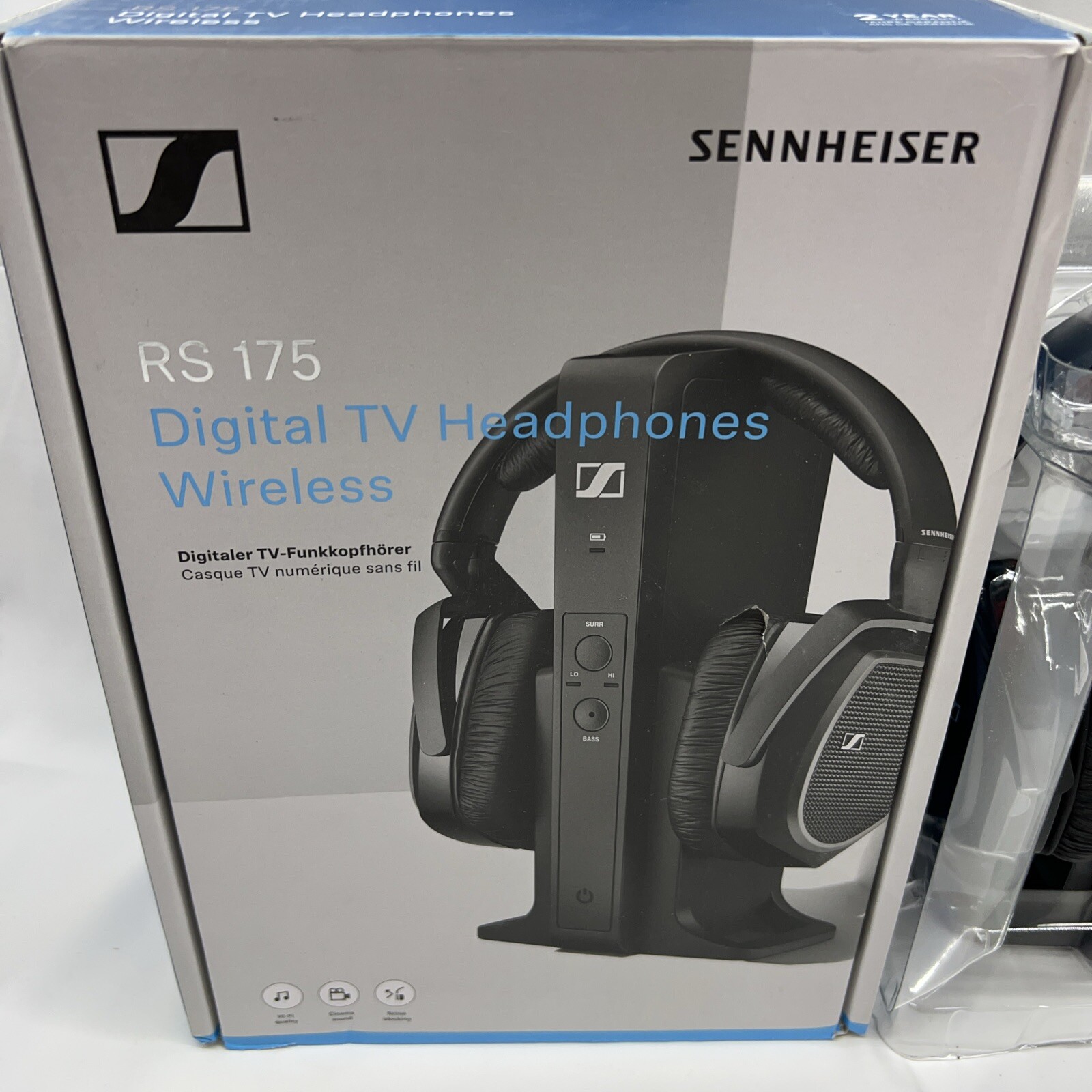 Read Sennheiser Over Ear RF Wireless Surround Sound TV Headphones No