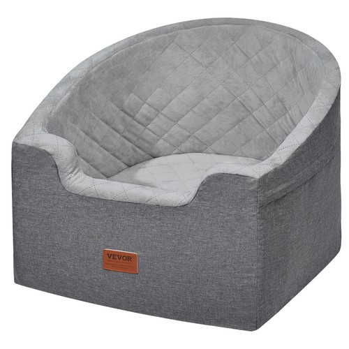 VEVOR Hunde Autositz Vorder/Rücksitz Hundesitz Auto 560x508x410mm 25kg Grau - Bild 9 von 12