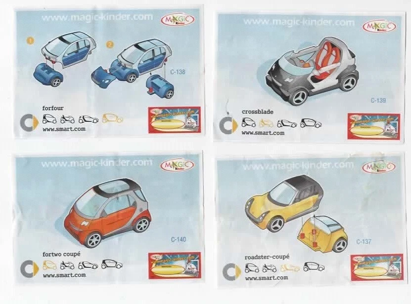 GMBH MPG FERRERO SMART FORTWO FORFOUR CROSSBLADE ROADSTER COUPE HO +BPZ au choix - Photo 3/4
