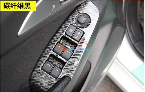 Accessories for Mazda 3 Axela Carbon fiber Door Window Lift Cover 2017-2019 LHD - Bild 5 von 10