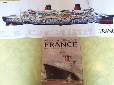 MAGNIFICENT BOOK ''FRANCE UN RÊVE DE GIANT'' EDITIONS GLENAT 1996 + CUTTING PLAN