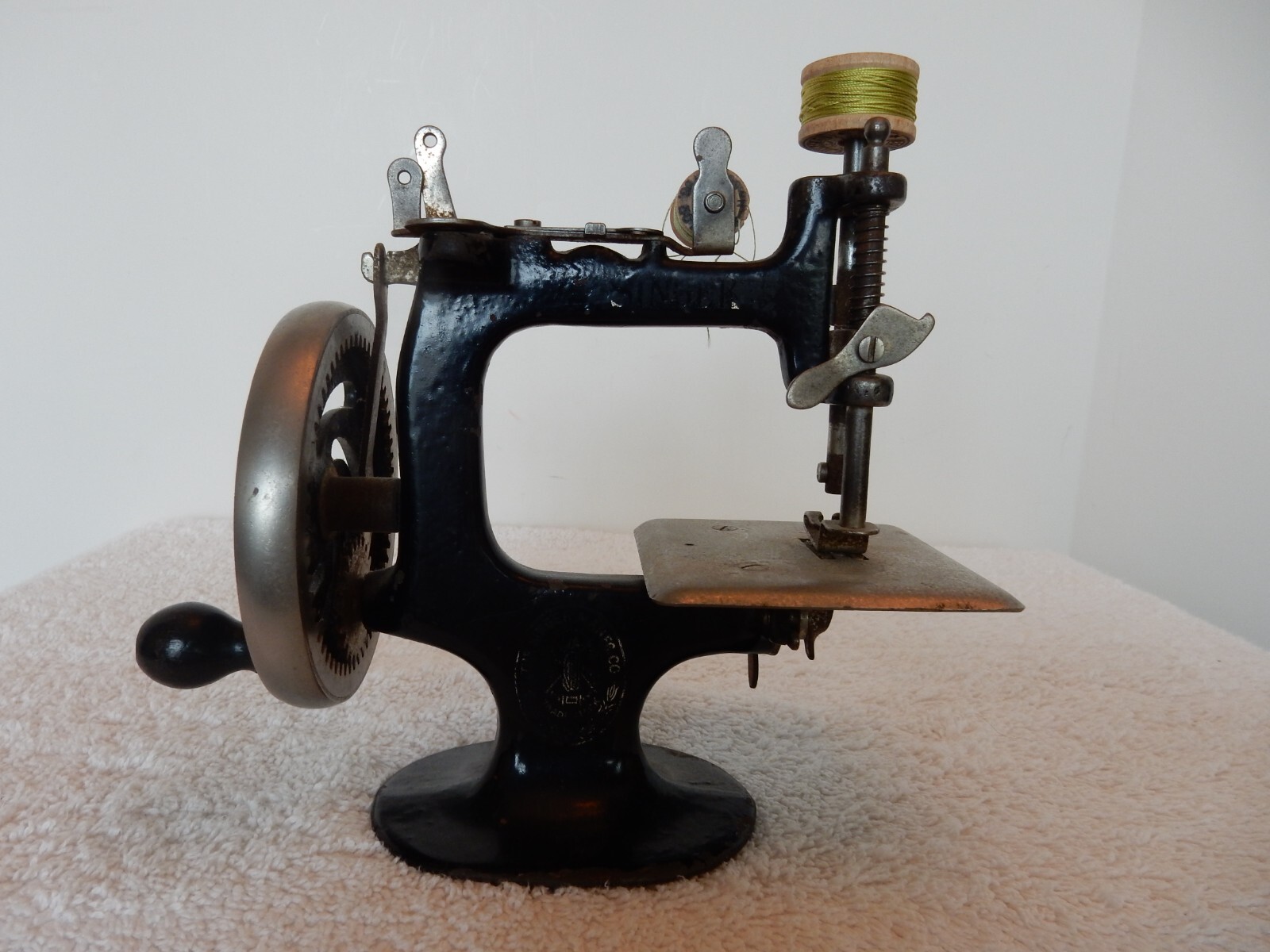 LOT of 2 Antique Vintage Miniature Working Child’s Sewing Machines