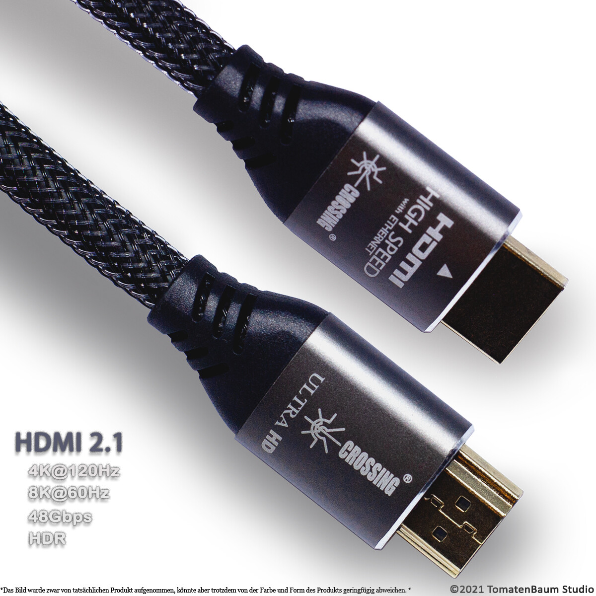 Thumbnail - 1,5m 2m 3m 5m Schwarz Hdmi 2.0 Hdmi 2.1 Kabel 4k Uhd 2160p Full Hd