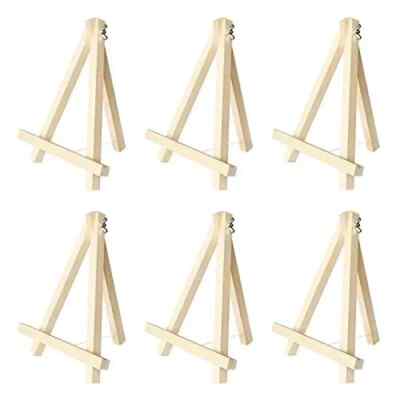 Kinlink 9 Inch Tall Wood Easels for Display Set of 6 Display Easel Tabletop P...