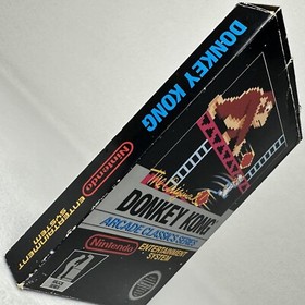 Donkey Kong Arcade Classics⭐Hang Tab Box 5 Screw⭐Nintendo NES Authentic Original