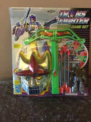 Vintage 1992 Transformers Trans fighter Target Game Set Rare Look