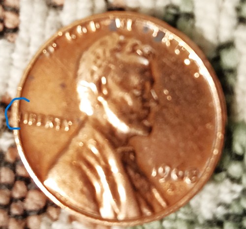 Penny conmemorativo D 1968, error en O y RDA - Imagen 2 de 4