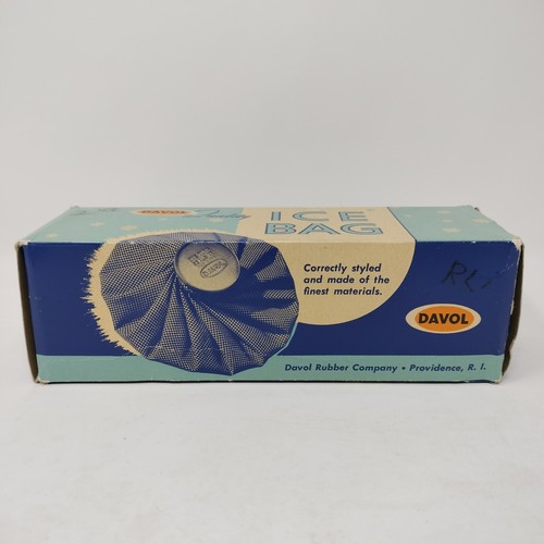 Davol Vintage 11 Zoll Qualität Eisbeutel 442 Davol Gummi Co USA aus altem Lagerbestand mit Box - Bild 3 von 12