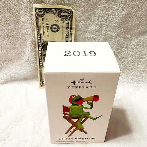 2019 Hallmark Andenken Ornament Kermit der Frosch Lichter Kamera Die Muppets - Bild 6 von 8