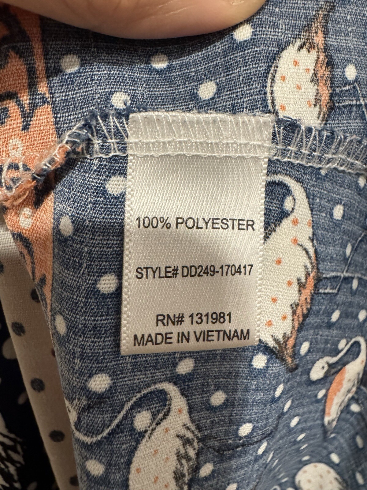 Naif Sleeveless Light Breezy Shift Dress Women’s Size Medium  Flamingo Print 