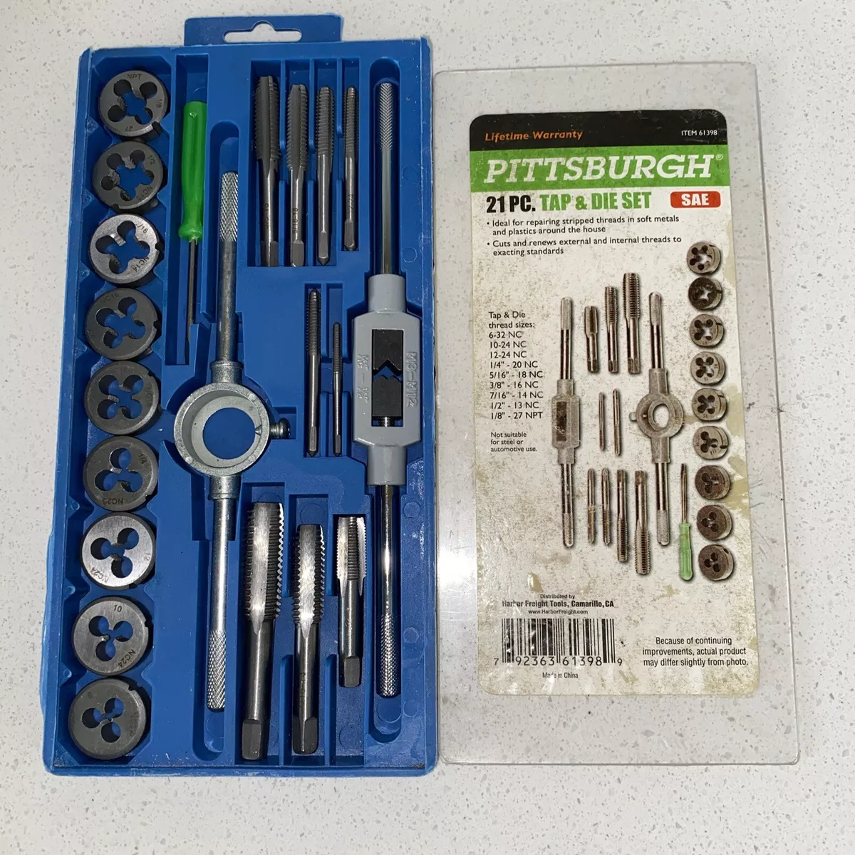 Harbor freight tools tap and die set deals