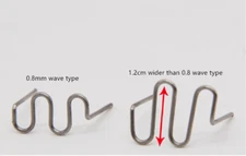 1000 Update Standard Pre Cut 0.8mm Wave Welding Staples for Plastic Stapler