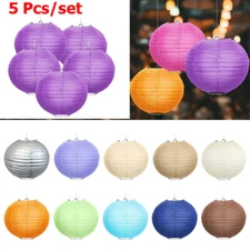5 Pcs Paper Lantern Lamp Shade Decoration Wedding Birthday Party Festival 12"