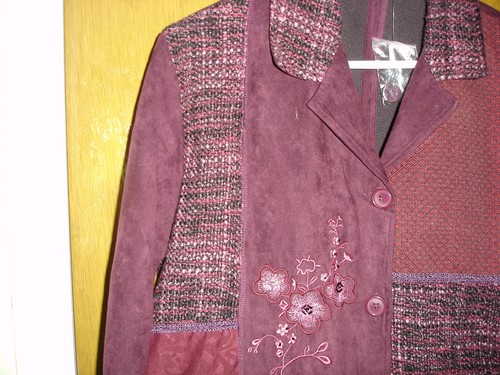 WOMENS SARA MORGAN For HABAND 3 PIECE PANTSUIT SIZE LA BURGANDY - Imagen 6 de 15