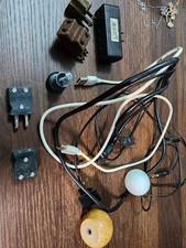 Lot of phone charger cords and more