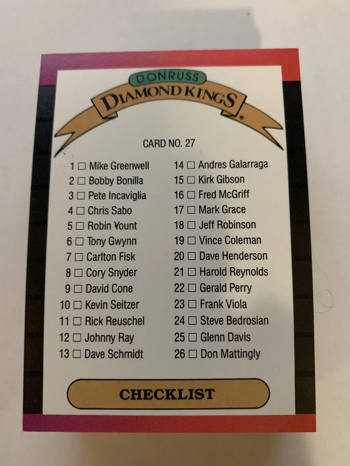 1989 Donruss Leaf Baseball Pick your card RC/VET/Stars NMMT Diamond Kings/ MVP - Image 3 of 3