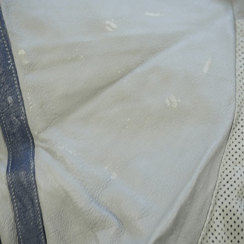 Vintage Fubu Trikot Herren XXXL grau Sport 05 Leder perforiert Fußball Y2K selten - Bild 18 von 20