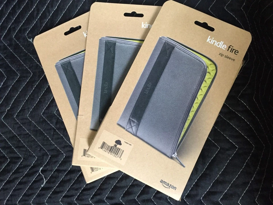 Lot 3 - Genuine Amazon Zip Sleeve for Kindle Fire Cover Case - Image 2 of 2