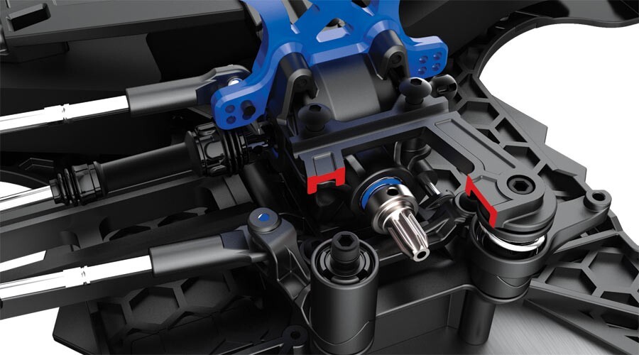 Traxxs #64077-3 XO-1 1/7 AWD Super car w/2.4GHz  - Not included Battery