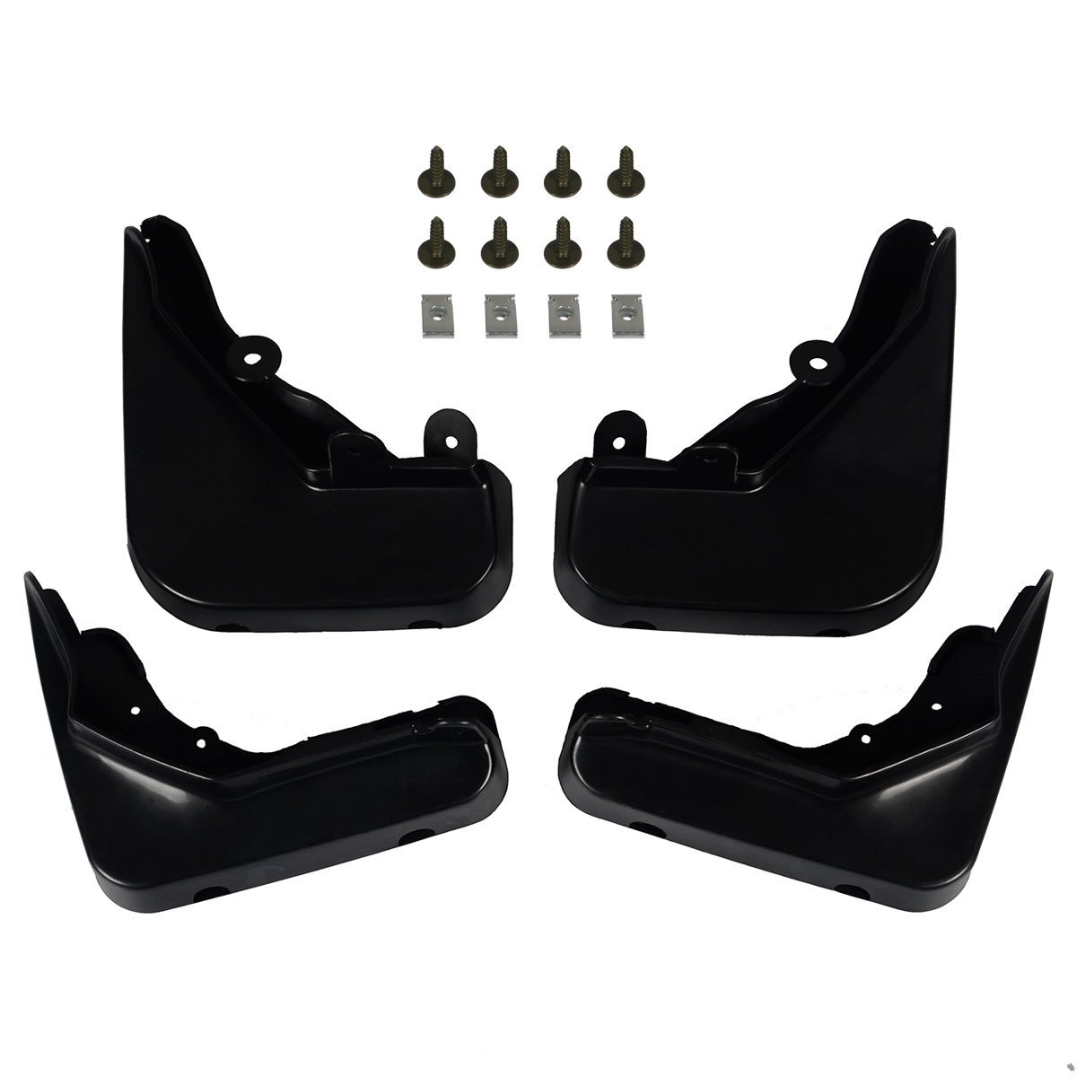 Frankberg 4x Splash Guards Mud Flaps Mudguards Front and Rear - No Bolts
