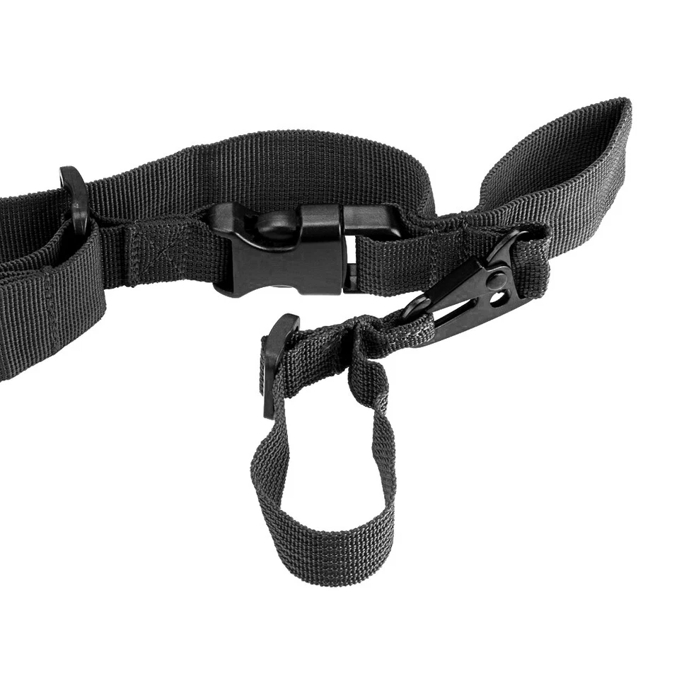 Pistola de rifle honda de 3 puntos negra correa ajustable táctica desmontaje rápido montaje QD Foto 2 de 4