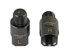 ALTALINE BICYCLE PEDALS EXTENDERS 27.5MM 9/16 CRANK TO 9/16 PEDAL BLACK.