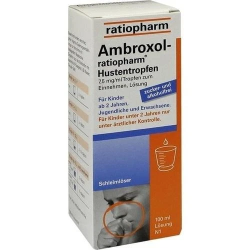 AMBROXOL ratiopharm Hustentropfen 100 ml PZN 563097 - Bild 1 von 1