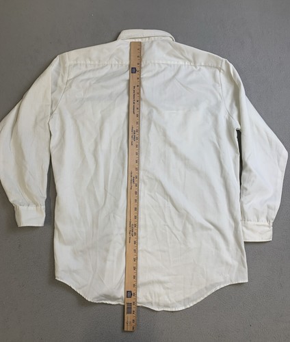 Big Mac Shirt Men's White Size XL Tall 17-17.5 Button Up Front Pockets Collard - Picture 12 of 13