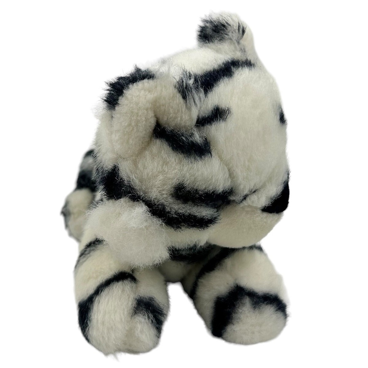 Vintage 80s White Tiger Plush Zoo Jungle Forest Wildlife Stuffed 