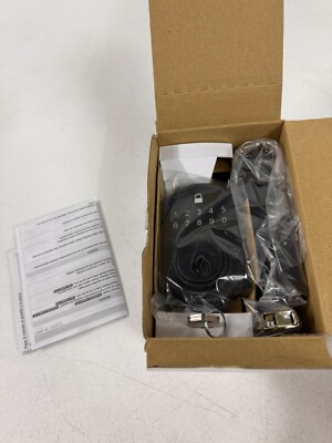 Defiant Castle Compact Touch Electronic Deadbolt Matte Black 32GC7X9D01AHP  NEW 