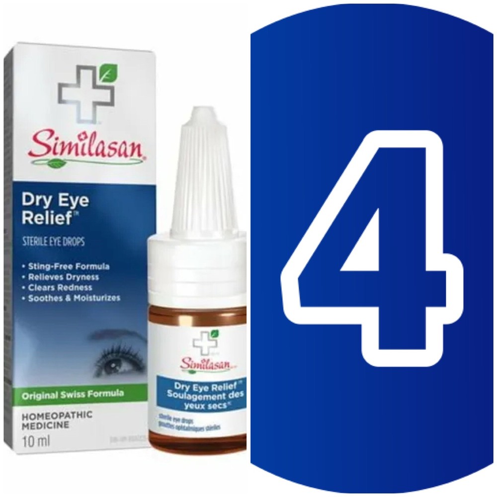 4 X Similasan Dry Eye Relief 10 ml