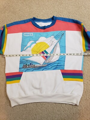 Vintage 1980s Adidas Sailing Regatta Crewneck Sweatshirt 2XL | eBay