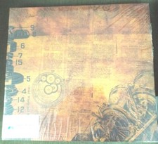 12" x 12" Scrapbook album Steampunk Gears 10p post Halloween Oz science fiction