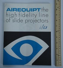 Airequipt Slide Projectors Vintage Literature Lot Advertising 1968