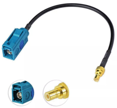 Antennenadapter FAKRA Buchse (f) auf SMB Stecker (m) 1 x Fakra-SMB Kabel für DAB