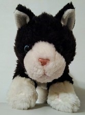 Animal Alley Cat Black White Stuffed Plush 11" Toys R Us Tuxedo