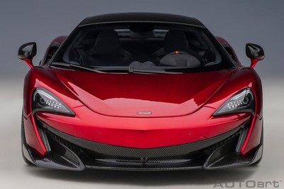 1/18 McLaren 600LT Volcano Red & Carbon Composite Model Car By